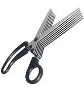 Sunstar Stationery S3711455 7-Blade Shredder Scissors, 7.9 inches (200 mm), Black