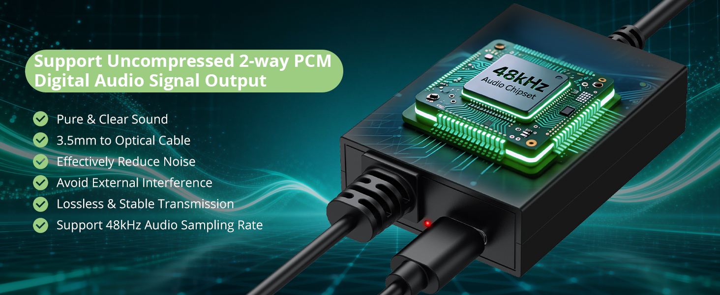 3.5 mm to Optical Audio Cable