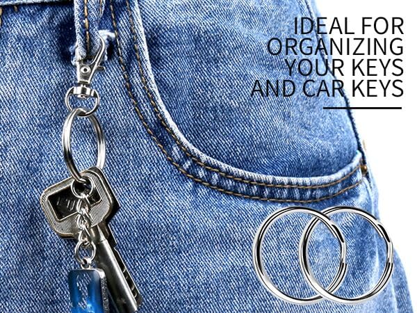 60PCS SPLIT KEY CHAIN RINGS + 60PCS OPEN JUMP RINGS