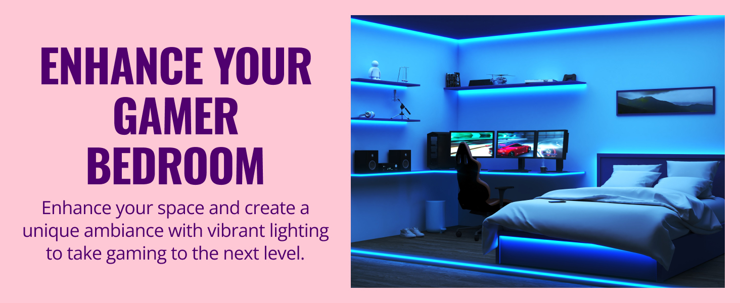 Enhance your gamer bedroom
