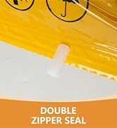 vacuum storage bag with double zipper seal