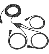 Thonapa 40 ft Outdoor Extension Cord Splitter 1 to 3, 16/3 Heavy Duty 3 Way Power Cord Splitter &amp;...
