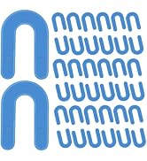 Oualhoo 1/16 Inch Plastic Horseshoe Shims U Tile Spacers, Tile Leveling System Tile Spacers, for ...