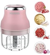 Electric Garlic Chopper, 250ML Mini Portable Veggie Chopper, Garlic Grinder Masher Onion Chopper,...