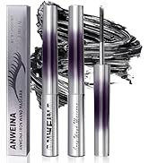 2PCS Upgrade Iron Wand Mascara, Telescopic Tubing Mascara Black Washable Metal WandMascara, 3D Cu...