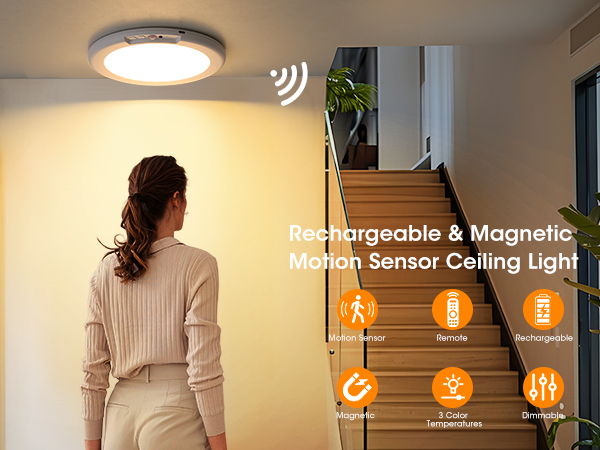 battery motion sensor ceiling light