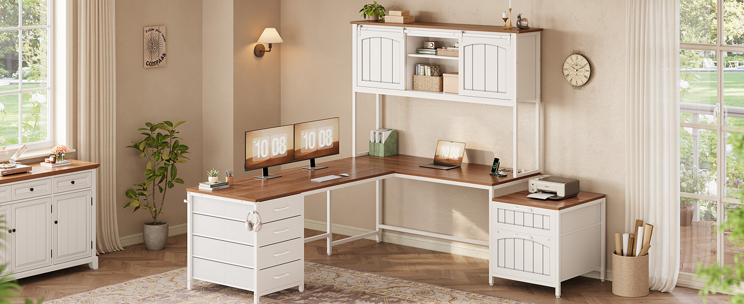 farmhouse home office desk