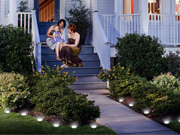 outdoor ground lights solar powered