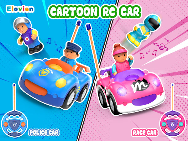 remote control police car for toddlers 1-3 2-4
