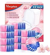 Vacplus Toilet Bowl Cleaners - 12 Pack, Upgraded Long-Lasting Toilet Cleaner, Toilet Bowl Cleaner...