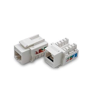 Keystone Jack White Cat6 Cat5e Cat5