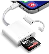SD Card Reader for iPhone iPad,Micro SD Card Reader Memory Card Reader Plug and Play Trail Camera...