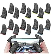 maxin 40 Pcs Gaming Finger Sleeves?Gamer Thumb Protector/PUBG,Rules of Survival, Knives Out Mobil...