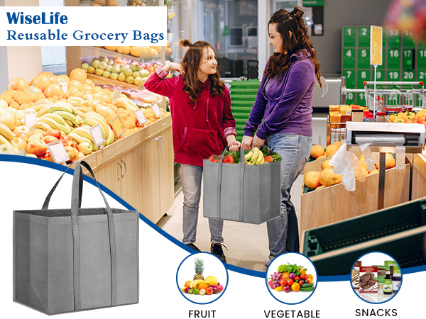 Reusable Grocery Shopping Bags