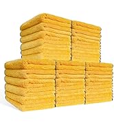 MRD'S HOME Premium Microfiber Towels,16inch*14inch Microfiber Cleaning Cloth Car Drying Towel,Saf...