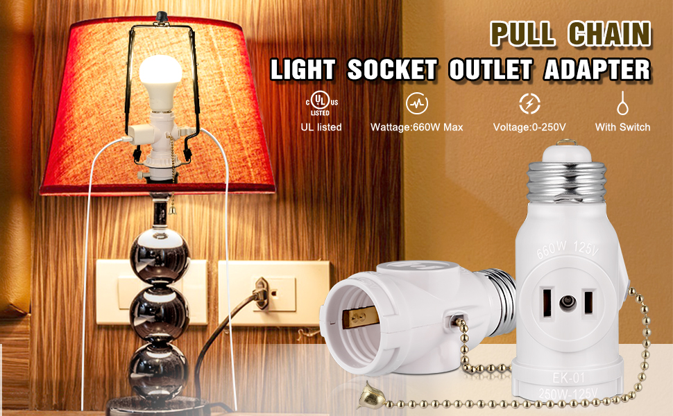 Light Socket Outlet Adapter