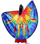 D.Q.Z Adults Bird Wings Costume for Women Eagle Owl Costumes Big Shawl Cape with Headband Hallowe...