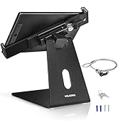 Volcora Anti-Theft Tablet Stand iPad Security Holder with Lock, Black 10-13 Inch Kiosk Stand Moun...
