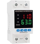 KNMIPJD Single Phase Voltage Monitoring Relay AC/DC 110V 63A Adjustable Over and Under Voltage Pr...