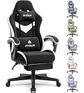 N-GEN GAMING Video Gaming Chair Office Computer Desk Use Ergonomic Reclining Backrest Adjustable ...