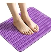 ONECOLE Acupressure Mat for Foot Massage, Silicone Foot Reflexology Mat | Portable Feet Mat for P...