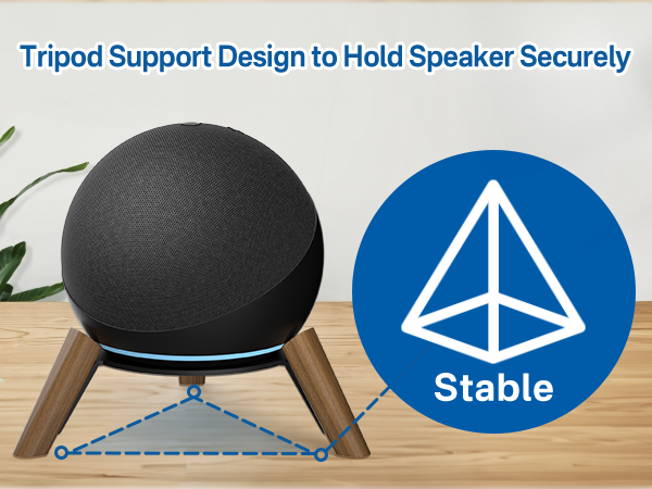 Tripod Support Design to Hold Speaker Securely