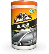 Armor All Car Glass Wipes, Auto Glass Cleaner for Film and Grime, 90 Count