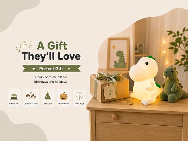 dino party favors baby dinosaur night lamp for kids night lamp for kids dim lights for bedroom
