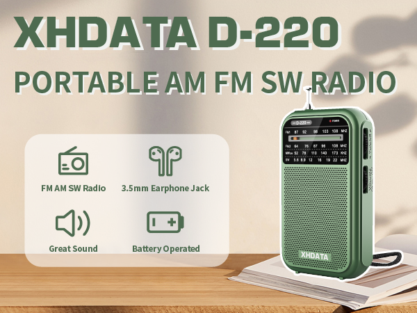 XHDATA D220 Portable shortwave radio