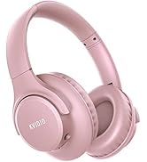 KVIDIO Bluetooth Headphones Over Ear, 65 Hours Playtime Wireless Headphones with Microphone,Folda...