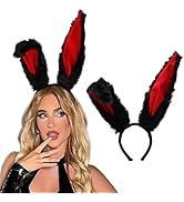 Bunny Ears Headbands Furry Rabbit Ear Headband Party Prom Cosplay Headwear Costume Hair Accessori...