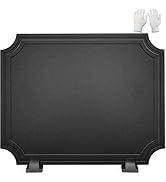 INNO STAGE 20 Inch Fireback for Fireplace- Iron Fireplace Back Plates with Feet, Fireplace Wall P...