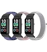 YCHDDER Solo Loop Nylon Strap Compatible with Amazfit Band 7,Soft Breathable Comfortable Adjustab...