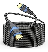ApoJodly 8K Long HDMI Cable 15 FT, HDMI 2.1 Cable 15 Foot Ultra High Speed 48Gbps HDMI Braided Co...