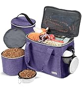 BAGLHER Dog Travel Bag Backpack Pet Supplies Backpack 5-Piece Set with Shoulder Strap 2 Lined Pet...