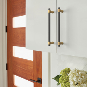 cabinet door pull handle in kitchen and bathroom