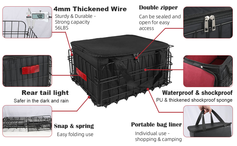 Rear bike basket 5