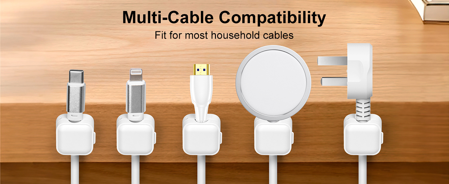 multi-cable compatibility: fit for most household cables
