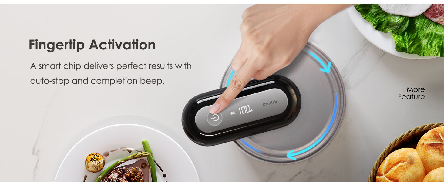 One Touch Automatic Can Opener_Auto Shut Off When Job Is Done_Smart Auto Stop