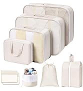 Easortom Packing Cubes for Suitcases, 9 Set Travel Cubes for Luggage, Lightweight Luggage Organiz...