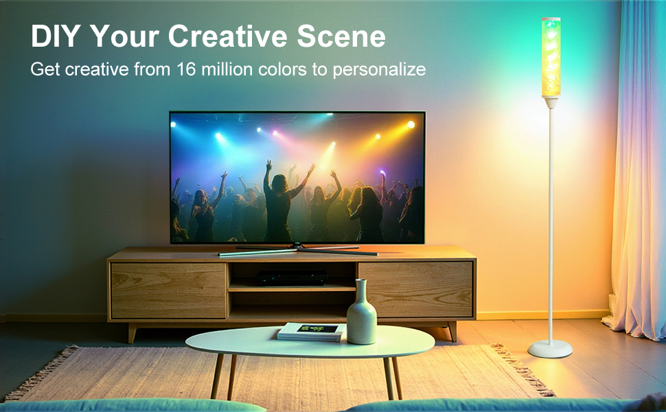 tall corner floor lamp for living room