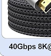 USB C to HDMI Cable 15 ft Long, 4K@30Hz 1080P@120Hz One-Direction Type C to HDMI Cord for Laptop,...