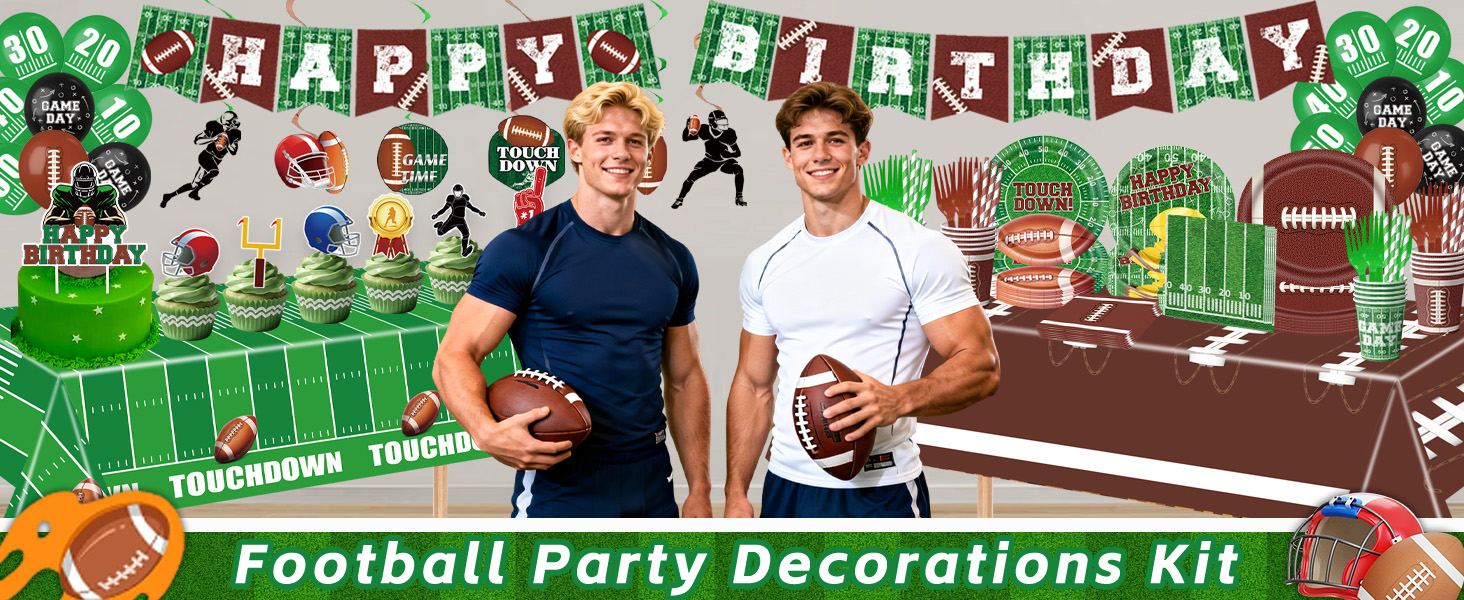 football party decorations