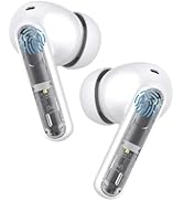 METTOMUS Translucent Wireless Earbuds with Cool Case, Bluetooth Headphones Clear Call, IPX7 Water...