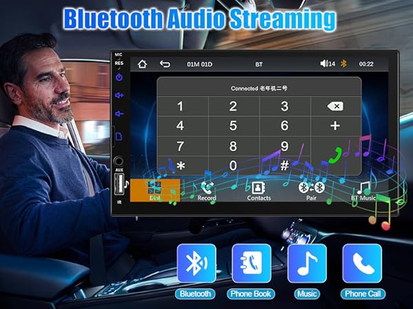 estereos para carros con bluetooth stereo system for car screen spotify car thing touchscreen radio