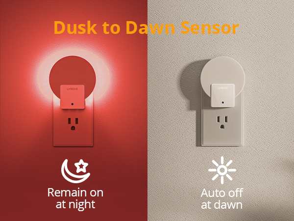 dusk to dawn sensor night light