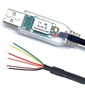 Xiusiyt USB to RS232 WE Serial Cable RS232-WE Wire End Serial Adapter Cable, 1.8m/5.9ft
