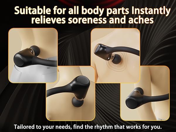 Massage Gun Deep Tissue - Handheld Massager for Neck Shoulders Waist Arm Legs