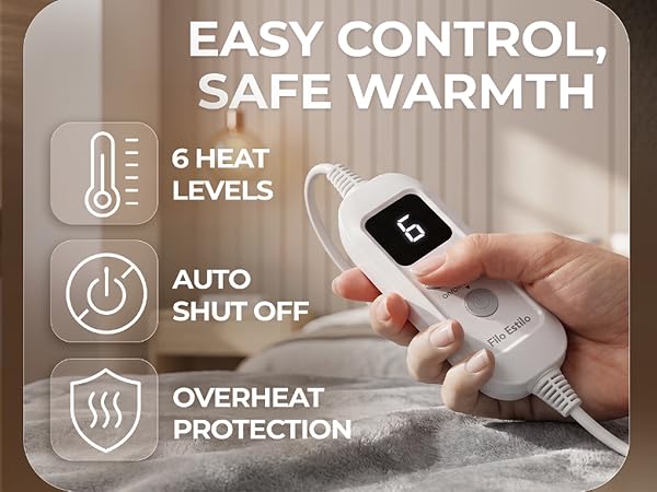Easy control, safe warmth