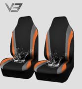 CAR PASS AquaShield Neoprene Waterproof Car Seat Covers Front Seats Only, High Back Bucket Seat C...